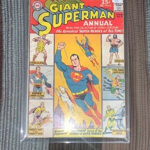 DC Giant Superman Annual 1963 No# 6 - Red, Blue & yellow